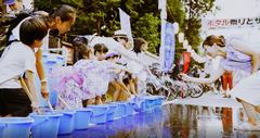「夏」の一場面　ホタル祭りとサギ草市