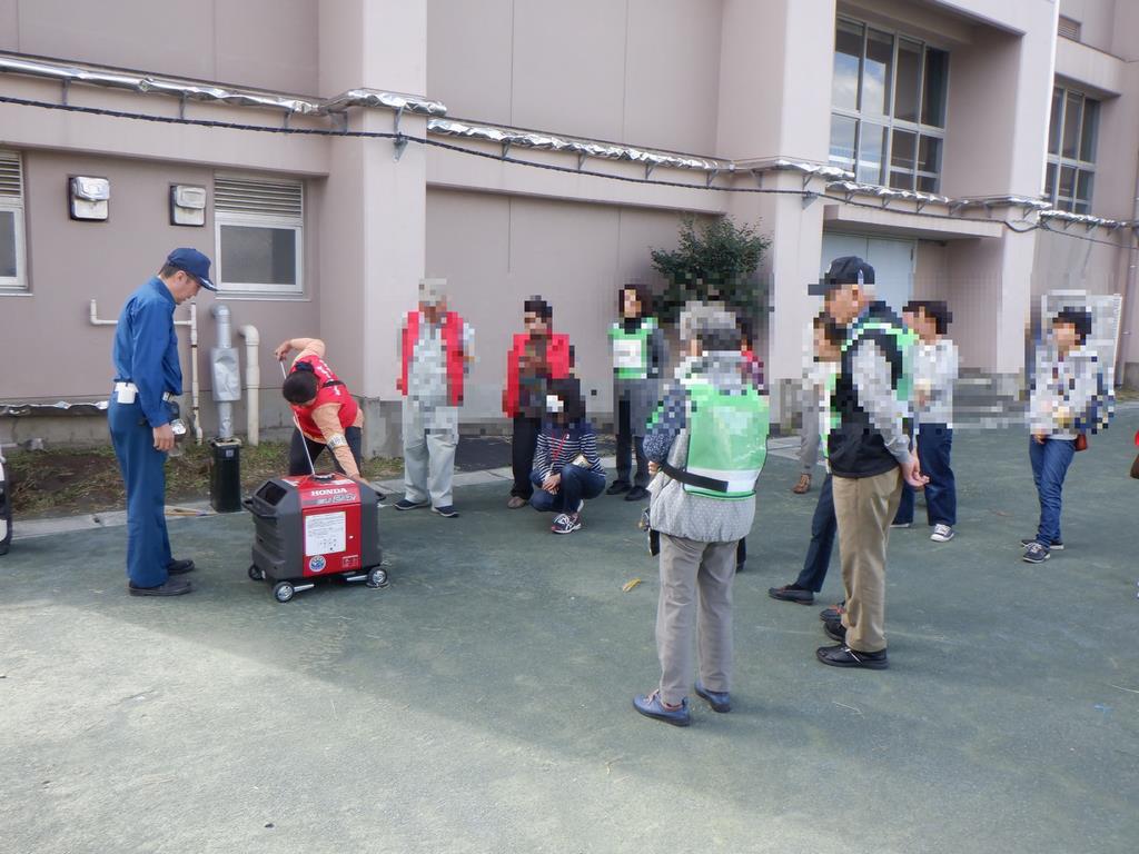 発電機訓練の様子