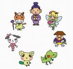 7地区のキャラクターが集合した画像
