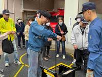 スタンドパイプ操作訓練の様子(2)