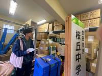 防災倉庫確認の様子