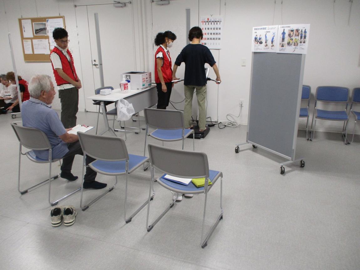 体成分分析の様子