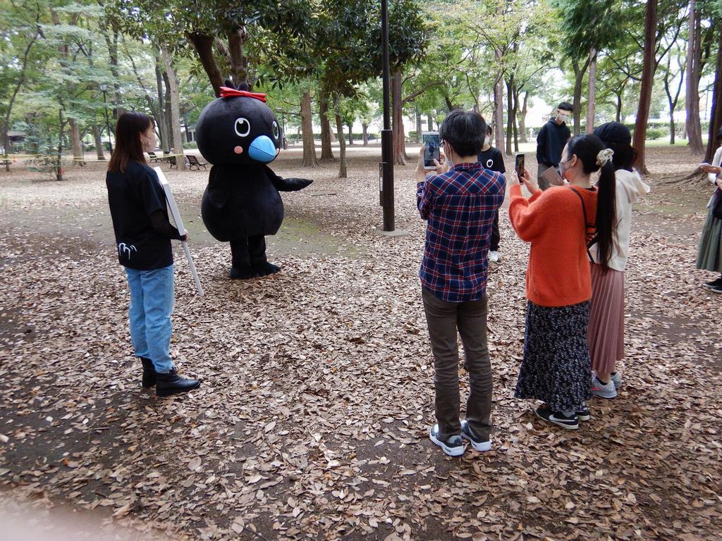 蘆花公園で記念撮影