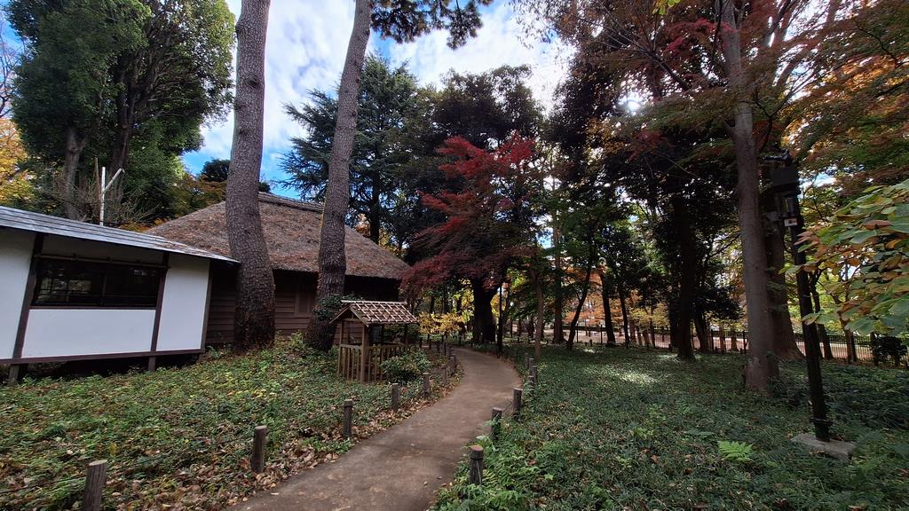 蘆花恒春園の東屋の写真