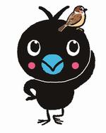 頭の上にすずめからぴょん