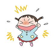 かんしゃくをおこしているイラスト