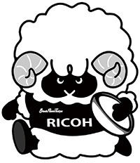 リコーブラックラムズ東京マスコット「ラムまる」