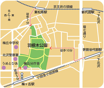 第44回 せたがや梅まつり 会場地図
