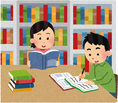 読書をする人のイラスト
