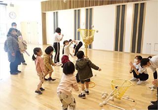 昨年のメッセ「運動遊び」の様子