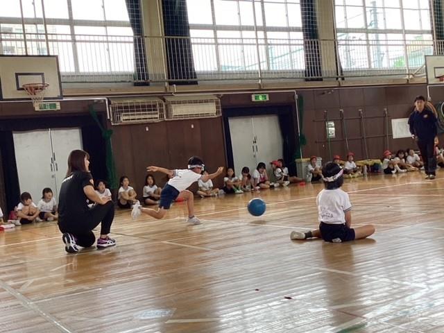 ゴールボール体験授業