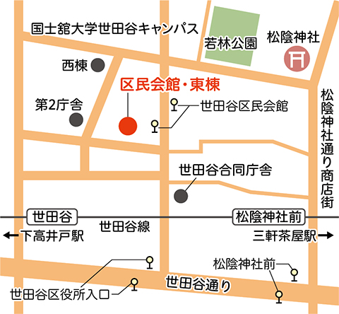 区民会館・東棟地図