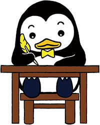 更生ペンギンのホゴちゃんのイラスト