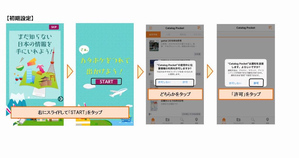 初期設定の画面例