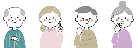 お年寄りのイラスト