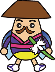 上町地区キャラクター　代官ホタルンのイラスト