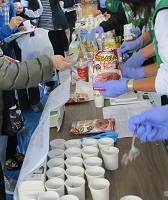 防災食の試食
