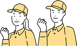 働く人々のイラスト
