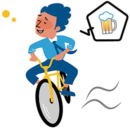 酒気帯び運転のイラスト