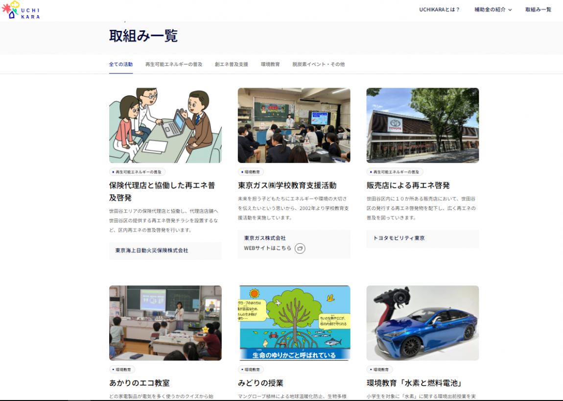 取組み一覧