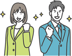 若年男女のイラスト
