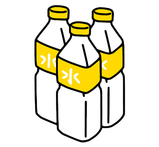 水のペットボトルのイラスト