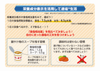 栄養成分表示を活用して適塩生活
