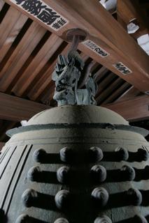 勝光院の梵鐘吊り元の竜頭
