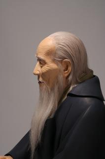 木造岡本黄石正座像横顔