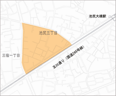 池尻三丁目西地区計画区域