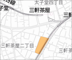 三軒茶屋二丁目地区計画区域