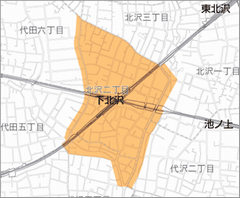 下北沢駅周辺地区計画区域