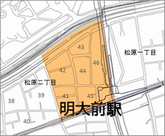 明大前駅北側地区計画区域
