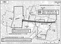 補助52号線沿道地区区域図