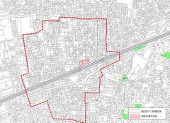 祖師ヶ谷大蔵駅周辺地区区域図