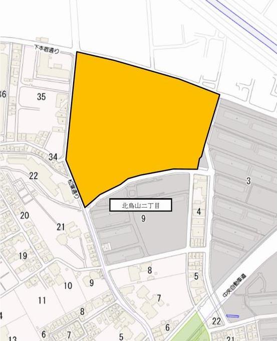 北烏山二・三丁目地区地区計画の位置