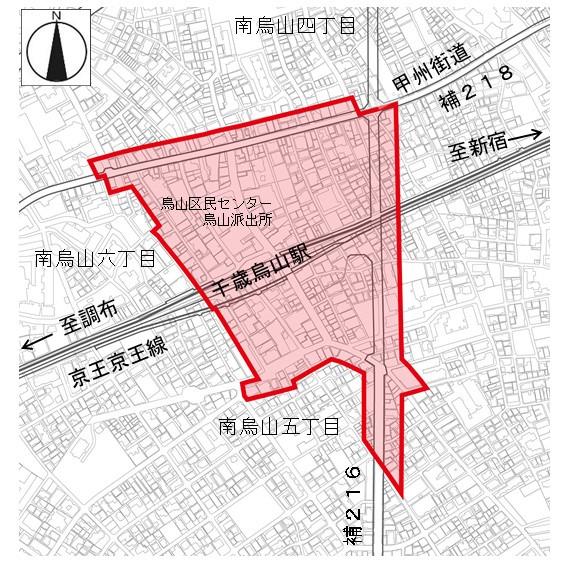 千歳烏山駅周辺地区地区計画区域