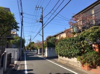 奥沢の街並み