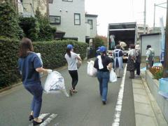 古着・古布回収の様子
