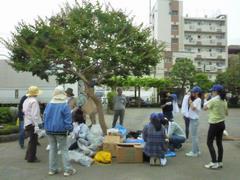 古着・古布回収の様子