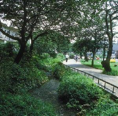 代沢せせらぎ公園と北沢川緑道