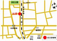 松原駅周辺駐輪場地図