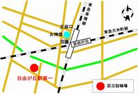 自由が丘駐輪場地図