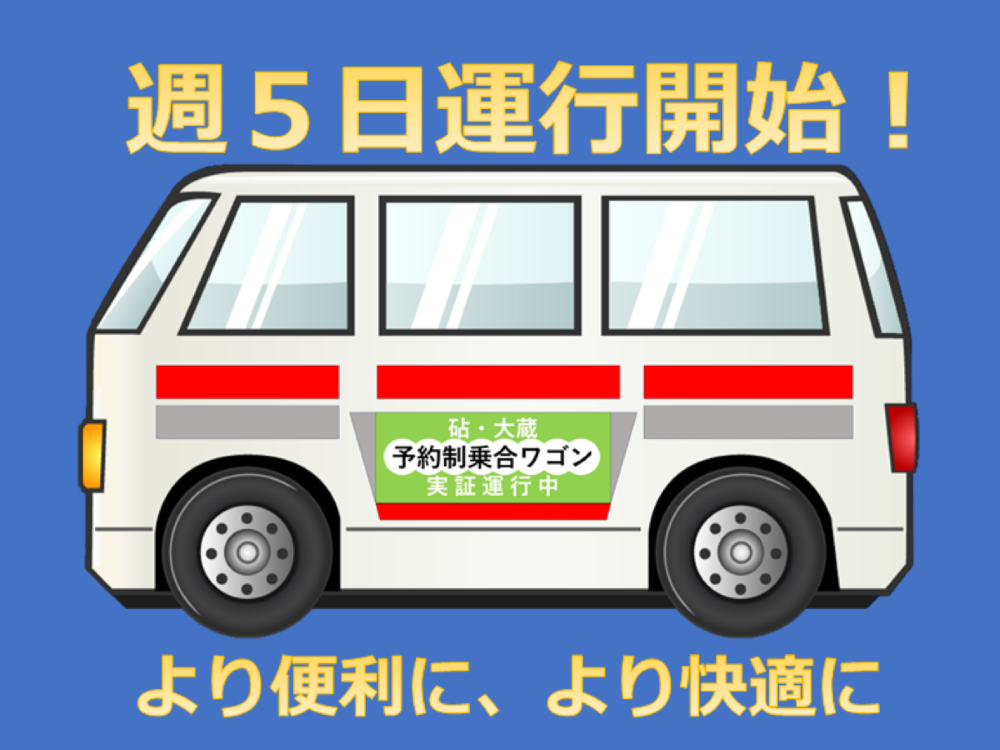 砧・大蔵地区予約制乗合ワゴン