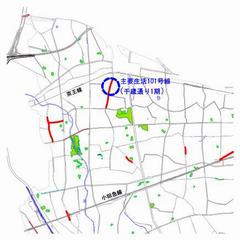 主要生活道路101号線（千歳通り1期）位置図