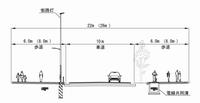 補助線街路第54号線の標準横断面図の画像