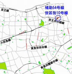 下北沢位置の地図