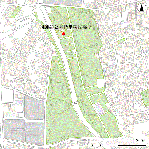 祖師谷公園指定喫煙場所