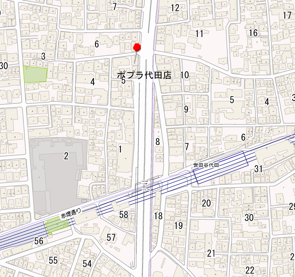 世田谷代田駅周辺喫煙場所案内図