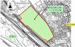 二子玉川公園事業概要の図